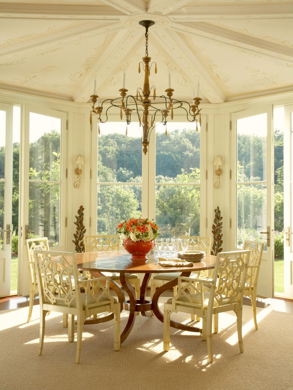 dining room french doors Greenwich