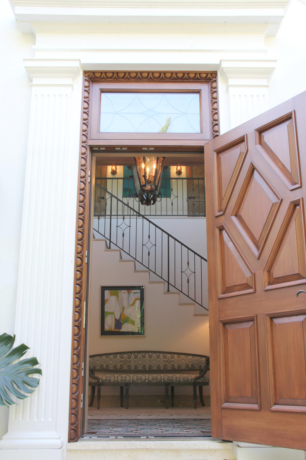 Florida house classical front door