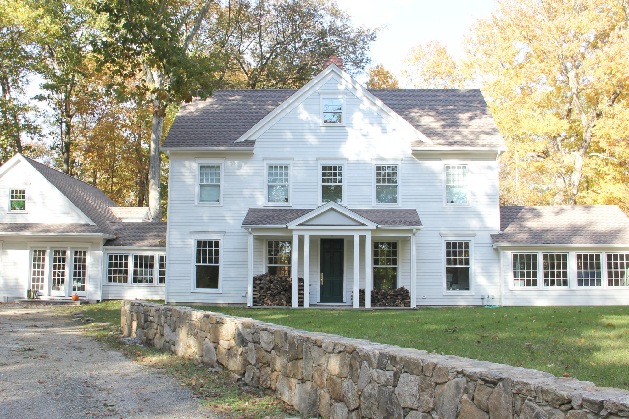 white clapboard colonial Greenwich