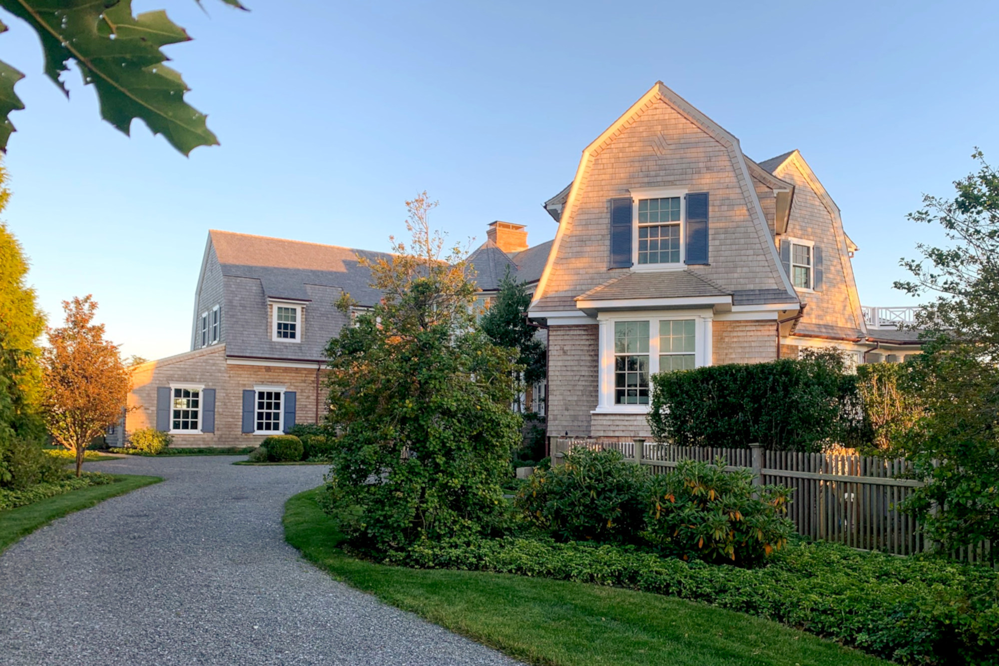 Hamptons gambrel roof home