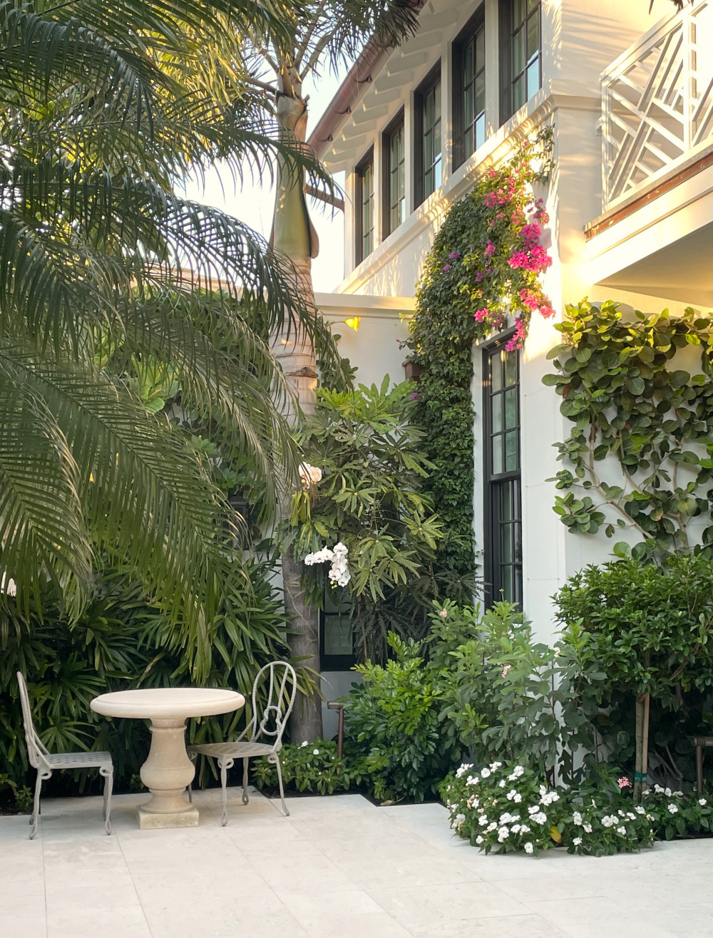 Palm Beach courtyard garden