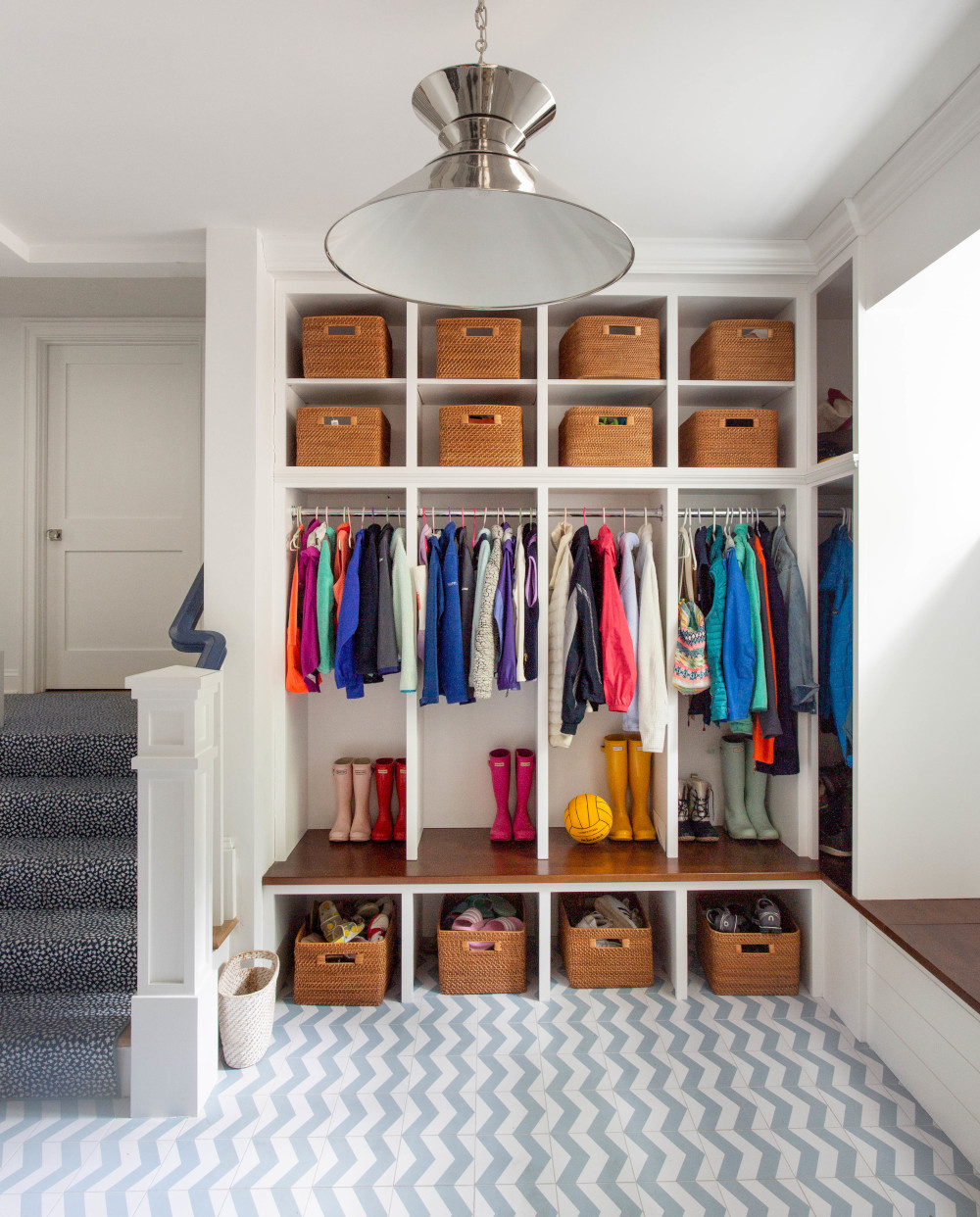 Connecticut colonial mudroom