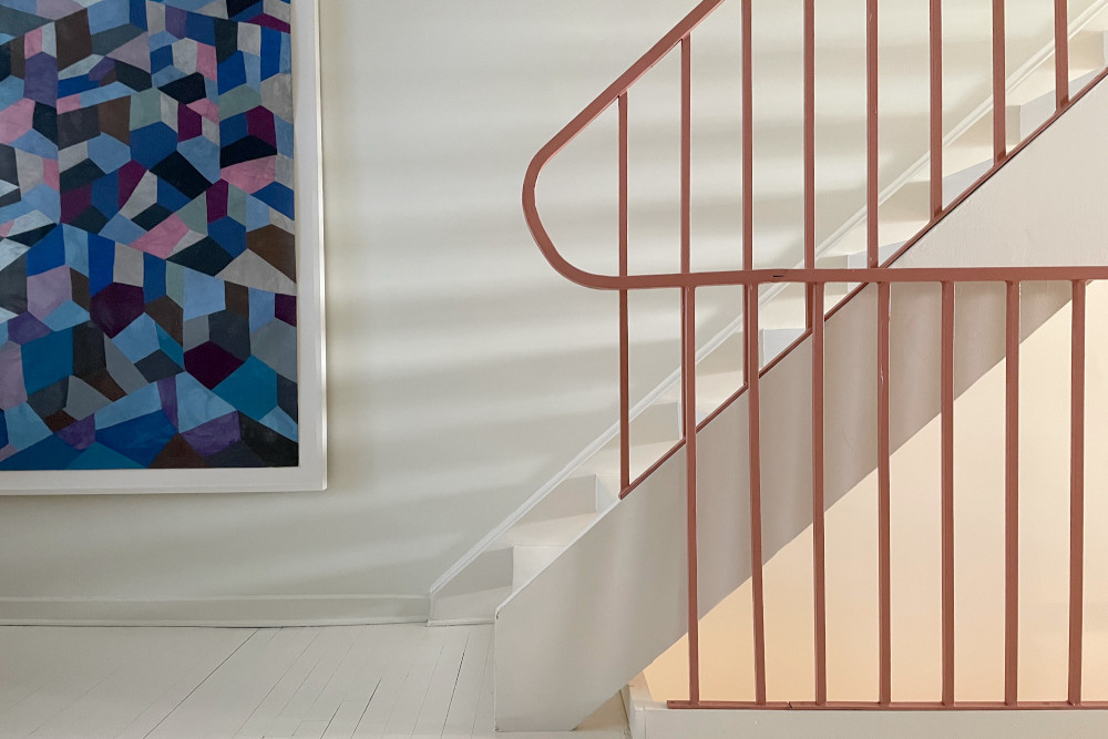 NYC apartment renovation stair
