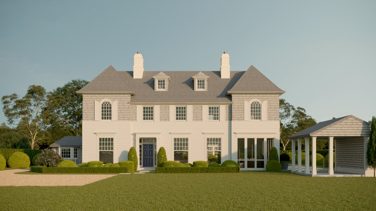 hamptons shinglel style house