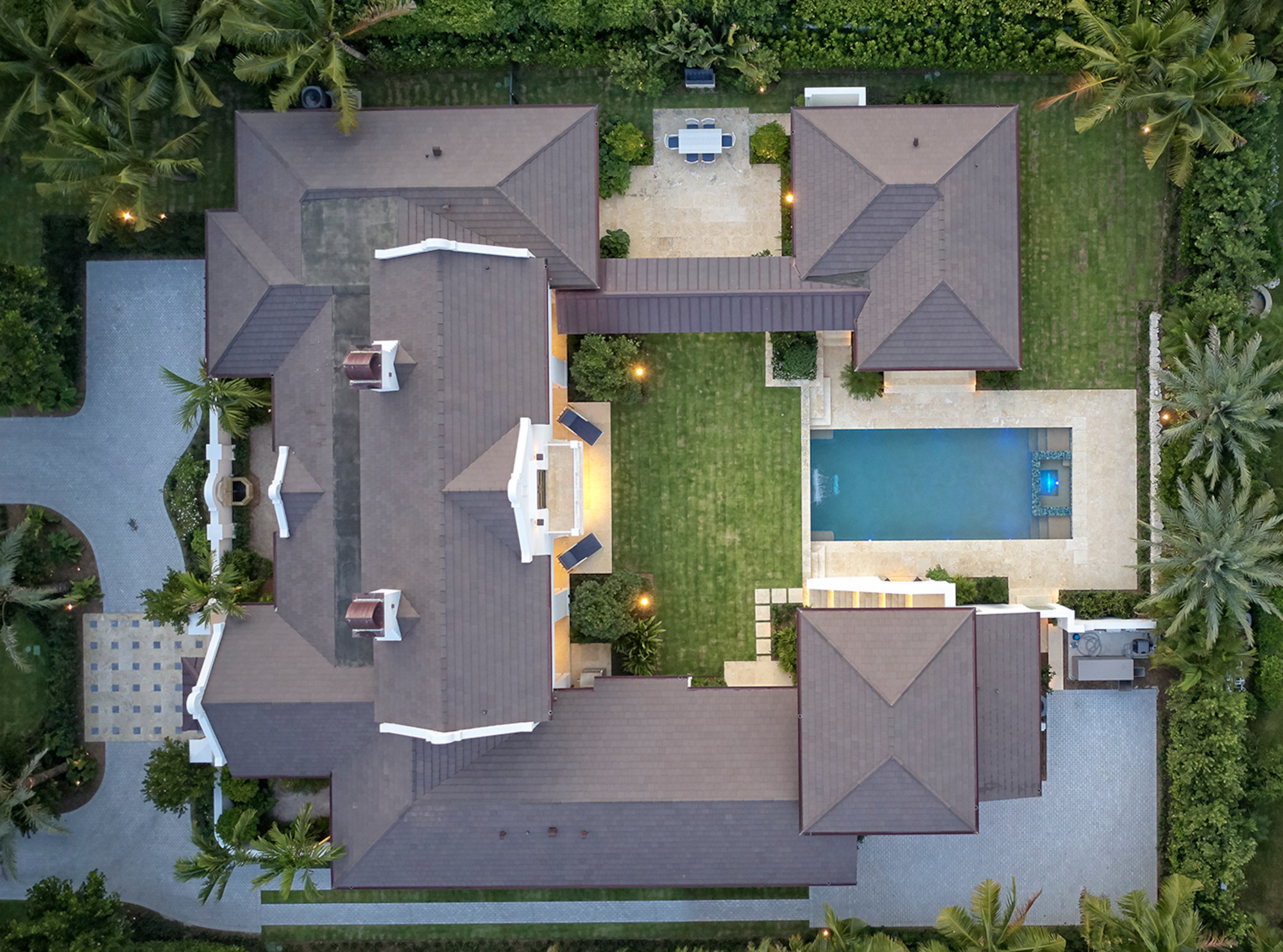 courtyard house aerial