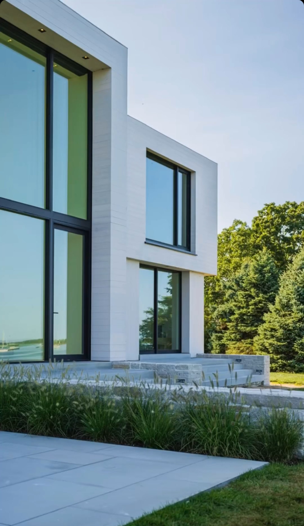 shelter island modern-glass-wall