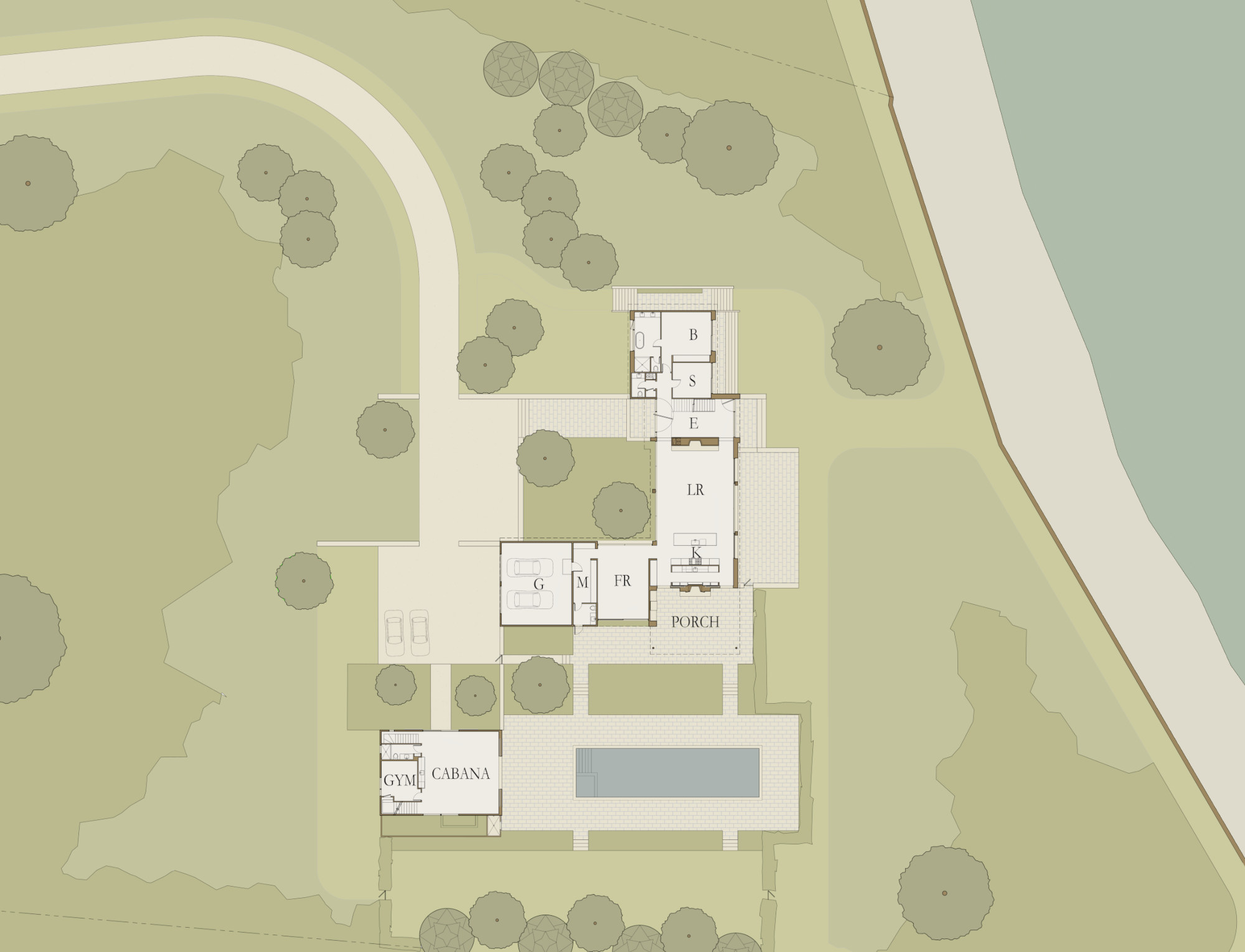 shelter island modern site plan vert