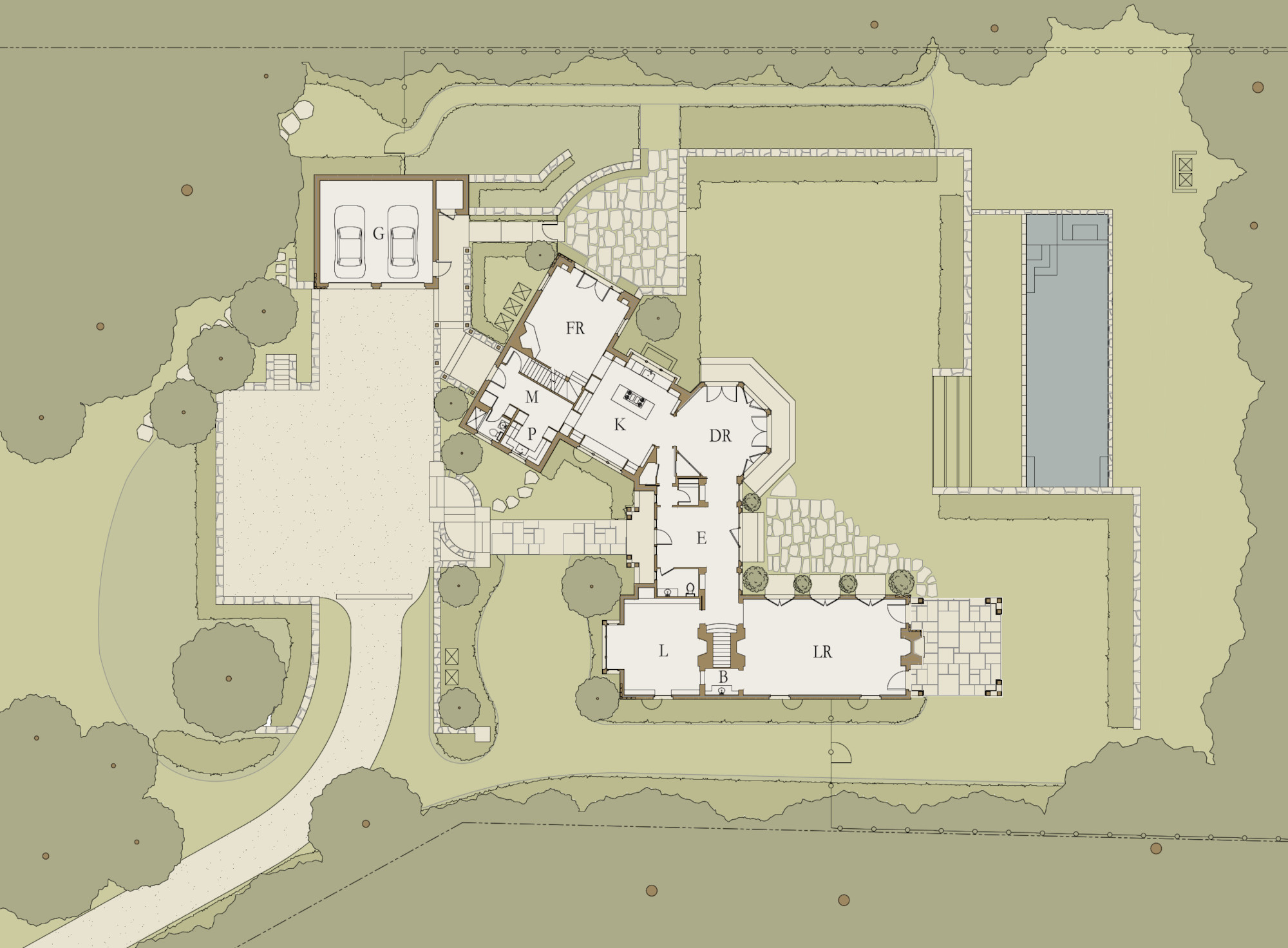 site plan greenwich shingle style