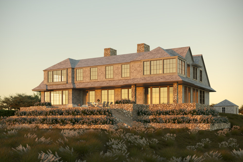 modern shingle house quogue